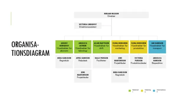 Simpelt organisationsdiagram white modern simple