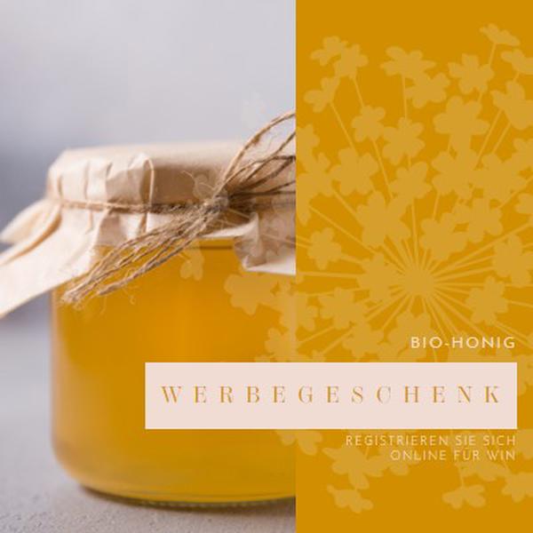Goldener Honig Verschenkung orange organic-simple