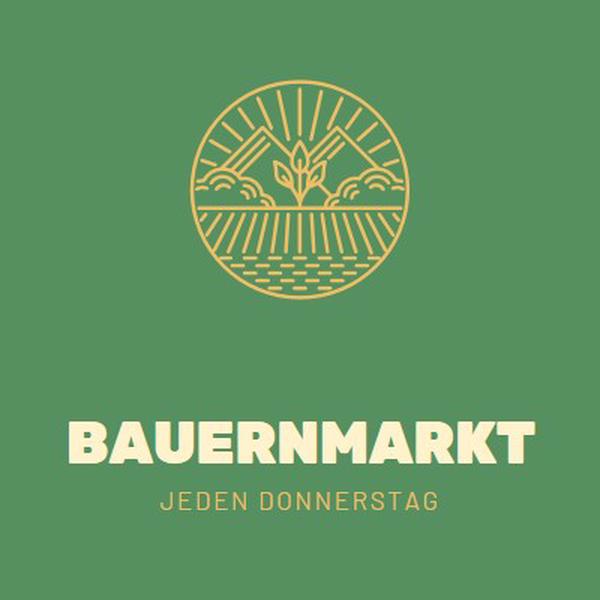 Kommen Sie zum Bauernmarkt green clean,simple,logo,organic,typographic,rustic