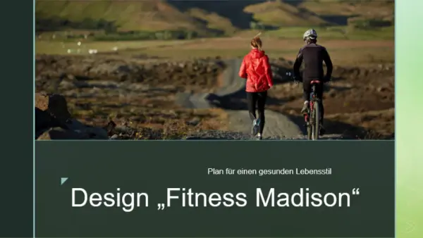 Fitness, Design "Madison" black modern bold
