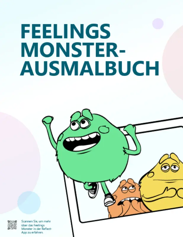 Feelings Monster-Ausmalbuch whimsical color block