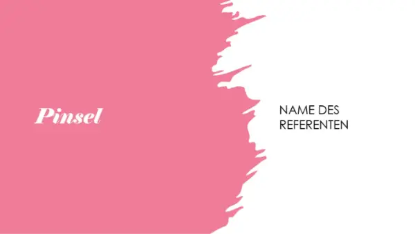 Pinsel-Präsentation pink whimsical-color-block