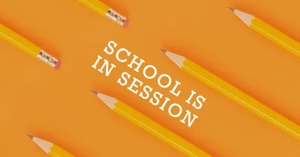 Pencil it in orange modern-simple