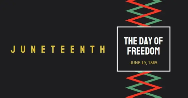 Celebrate freedom black modern-geometric-&-linear