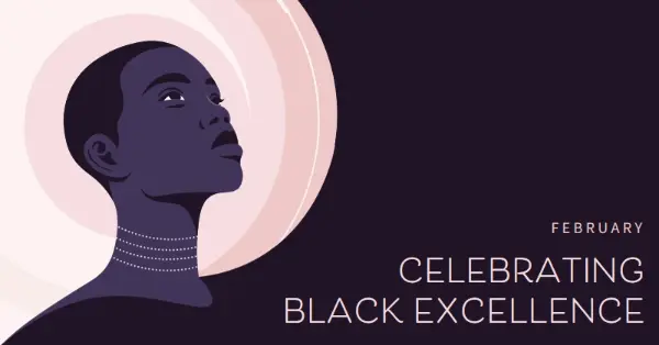 Celebrating Black excellence purple whimsical-color-block