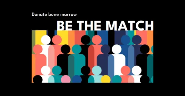 Become a bone marrow donor black modern-bold