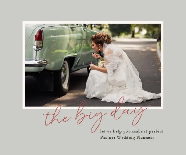 The big day gray modern-simple