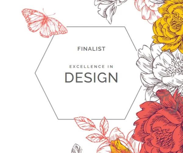 Design excellence white vintage-botanical