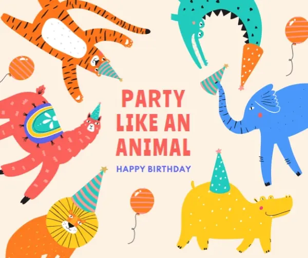 Party animal yellow whimsical-color-block