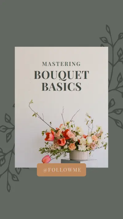 Bouquet basics green vintage-botanical