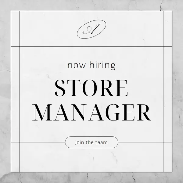 Now hiring - Join the team Brown Minimalist, Sophisticated, Shapes, frame, geometric, symmetrical