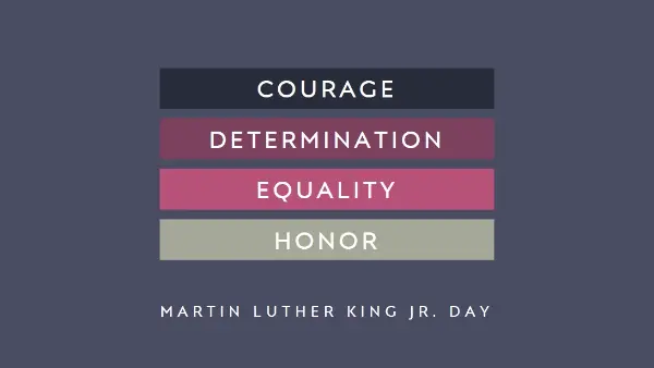 Honoring Martin Luther King purple modern-simple