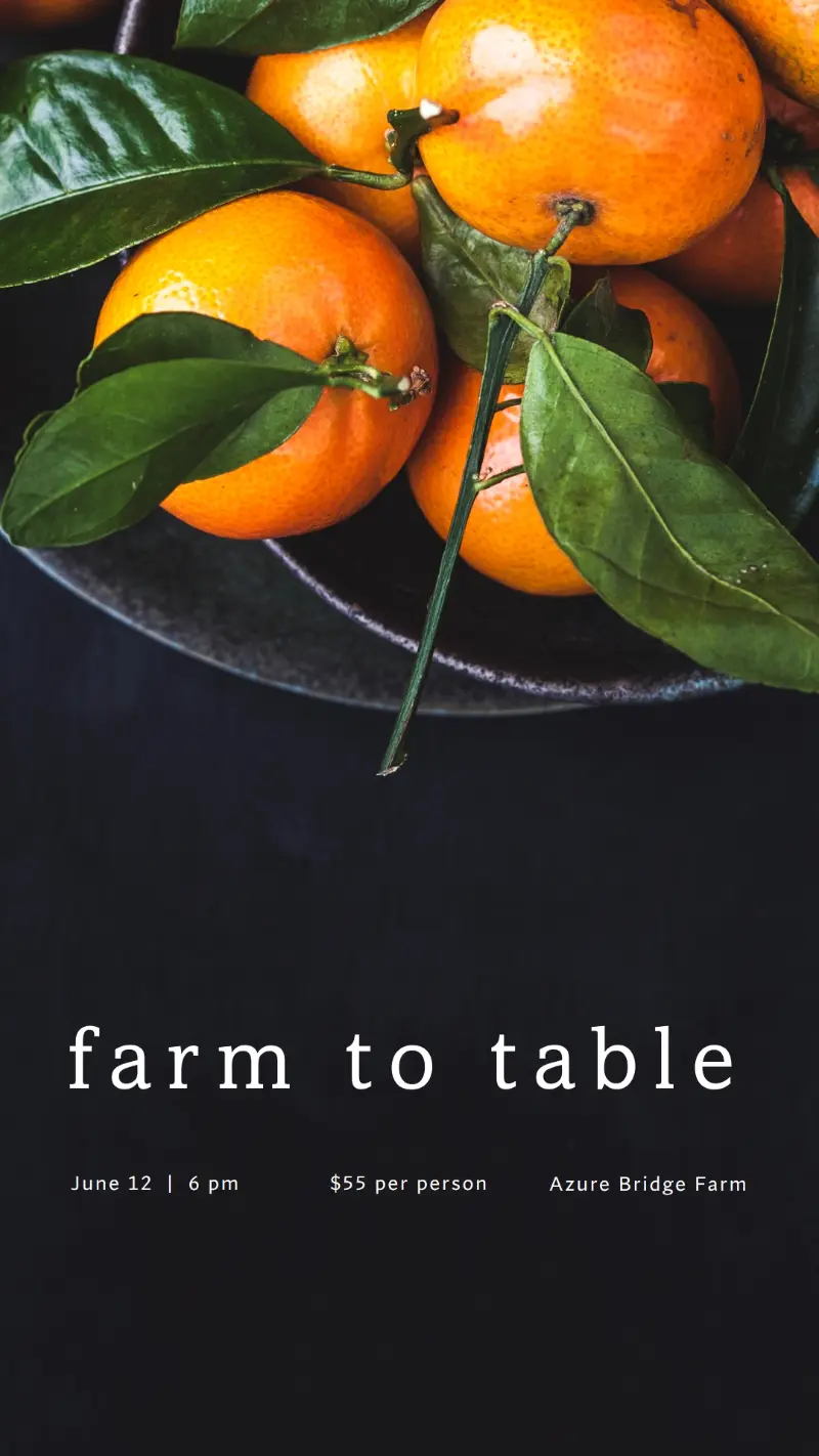 Farm fresh black modern-simple