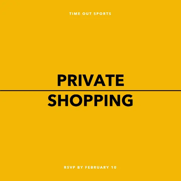 Private shopping event yellow modern-simple