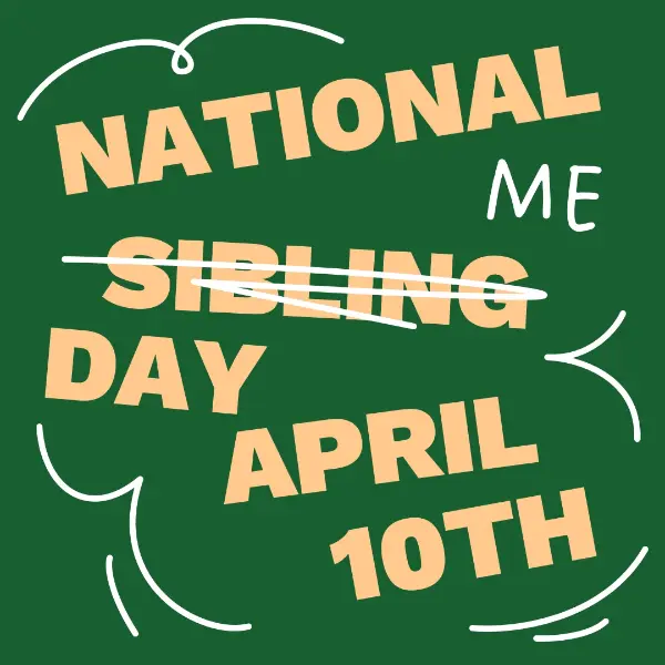 National me day green modern bold