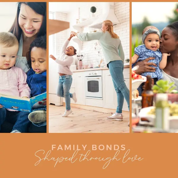 Celebrating family bonds orange modern simple classic contemporary stylish current