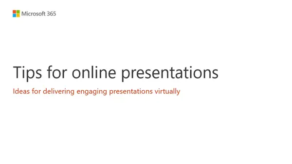 Online presentation tips modern simple