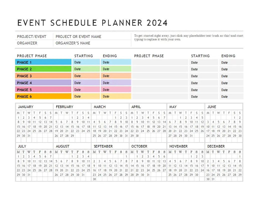 Event planner modern-simple