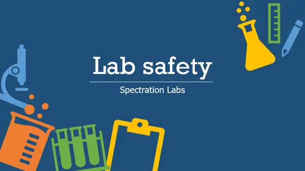 Lab safety blue modern color block