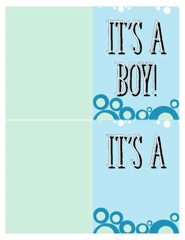 Baby shower invitation - boy blue whimsical-color-block