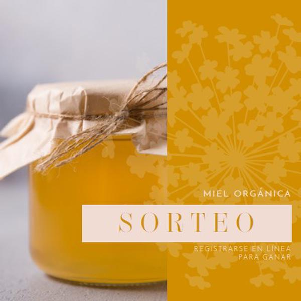 Sorteo de miel dorada orange organic-simple