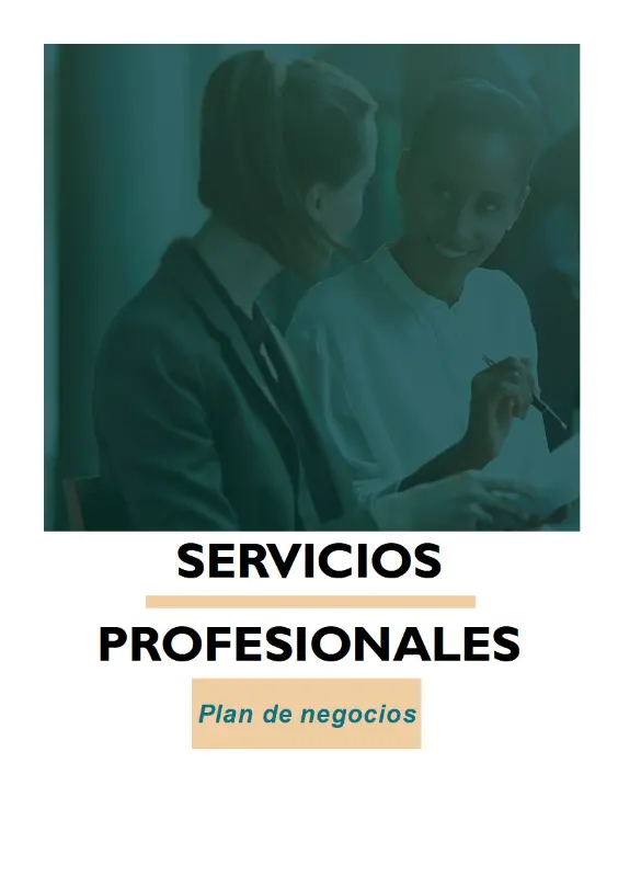 Plan de negocios de servicios profesionales blue modern-simple