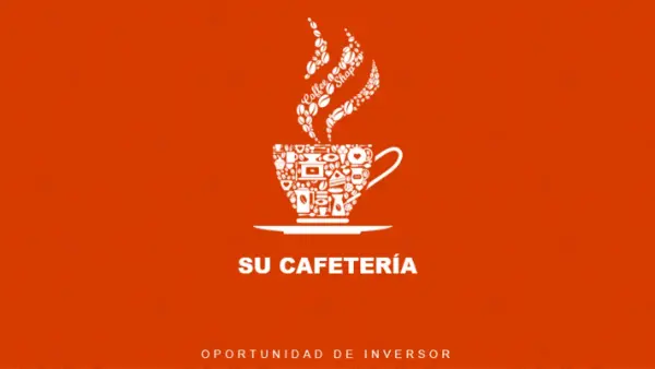 Presentación de negocios de cafetería white modern-simple