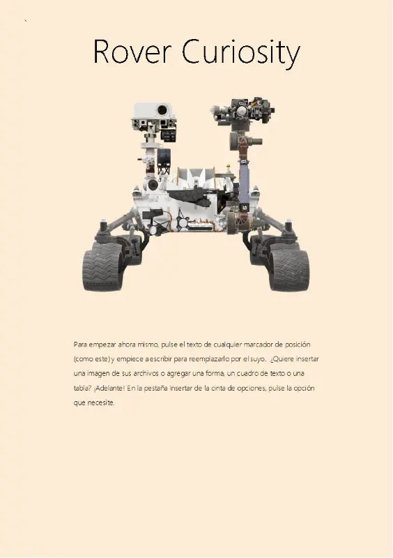 Informe de ciencias de Word en 3D (Modelo de Mars Rover) yellow modern simple