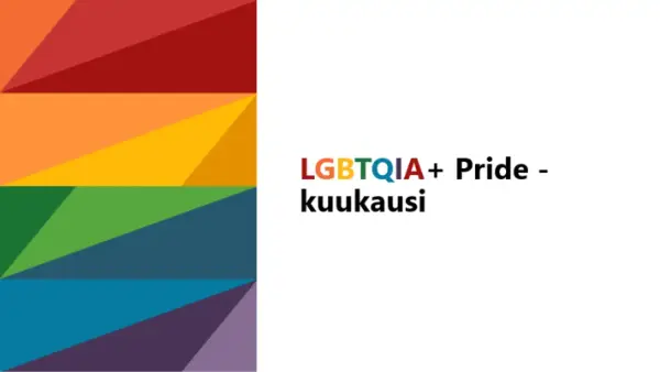 LGBTQIA Pride Month -esitys modern-simple