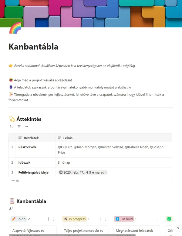 Kanbantábla