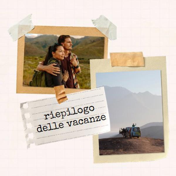 Riepilogo della nostra vacanza white photographic,scrapbook,collage,simple,retro,travel