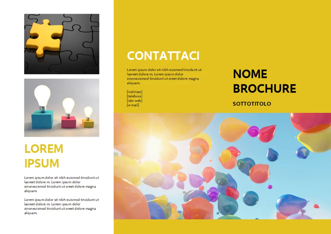 Brochure evento gialla yellow modern-simple