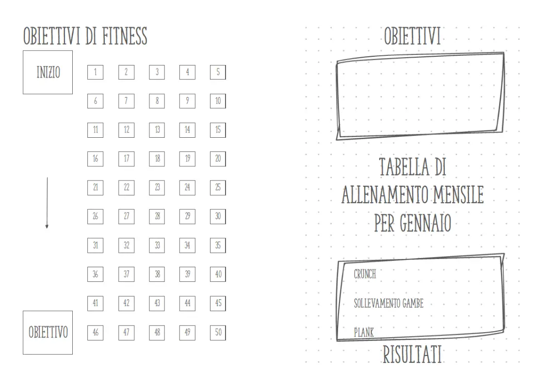 Diario fitness  whimsical-line