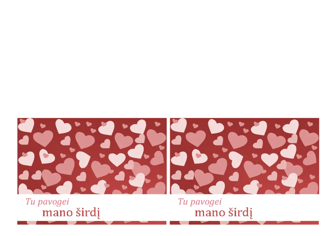 Valentino dienos atvirukai red whimsical-color-block