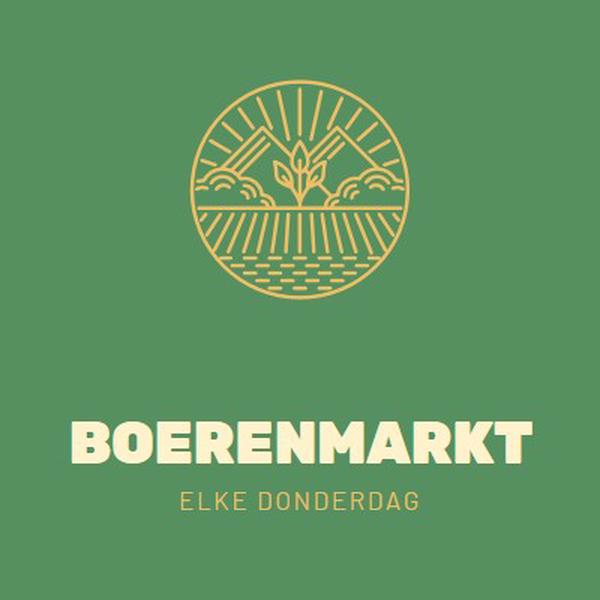 Kom naar de boerenmarkt green clean,simple,logo,organic,typographic,rustic