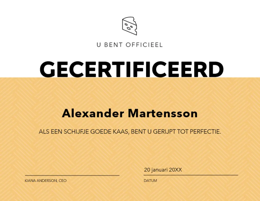 Grappige certificaten modern-geometric