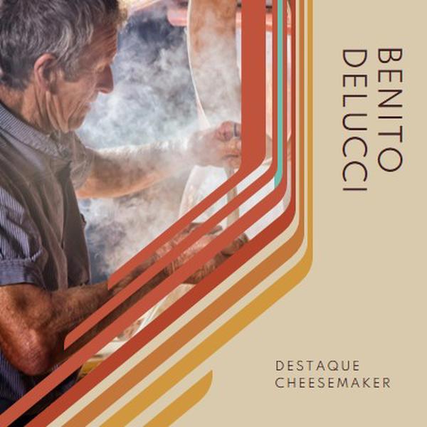 Destaque do Cheesemaker brown vintage-retro