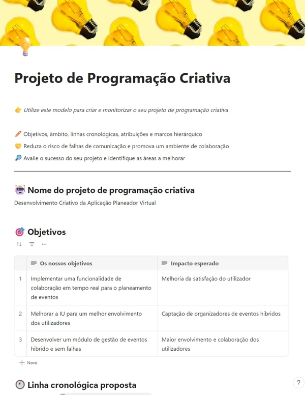 Projeto de Programação Criativa
