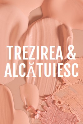 Treziți-vă & alcătuiți pink modern-simple