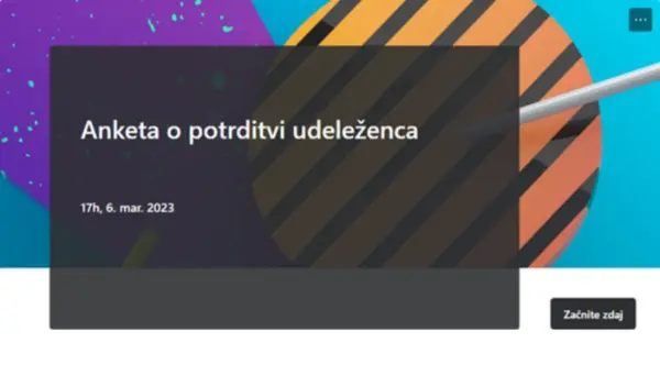 Anketa o potrditvi udeleženca purple