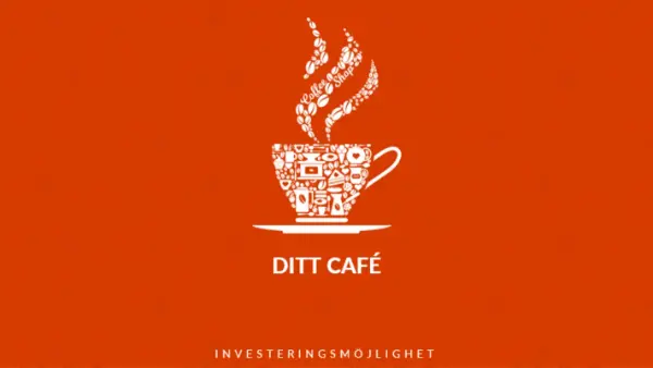 Säljpresentation med bildspel för café white modern-simple