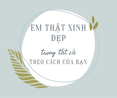 Đẹp theo mọi cách của bạn blue organic-simple