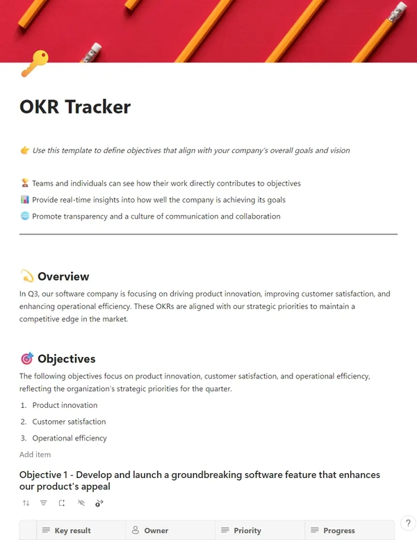 OKR Tracker