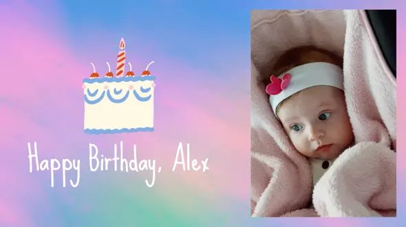 Kids birthday video The perfect birthday slideshow template to reflect your child's growth